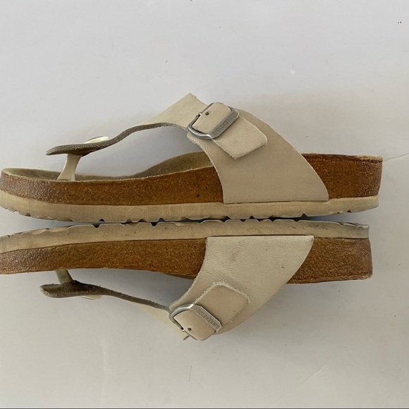 Birkenstock Gizeh Beige Thong Sandals 36 / 5 - Picture 5 of 8
